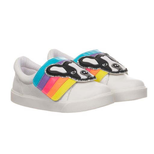 Sophia Webster Mini-White Leather Rococo Trainers | Childrensalon Outlet