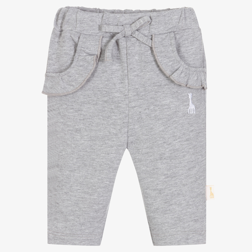 Sophie la Girafe-Baby Girls Grey Trousers | Childrensalon Outlet