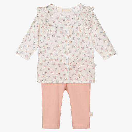 Sophie la Girafe-Baby Girls Pink Leggings Set | Childrensalon Outlet