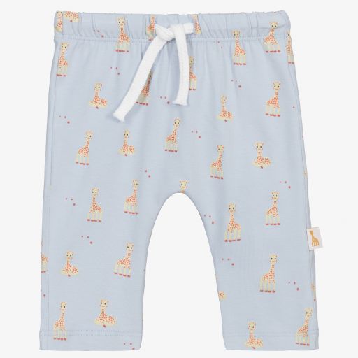 Sophie la Girafe-Blue Cotton Giraffe Trousers | Childrensalon Outlet