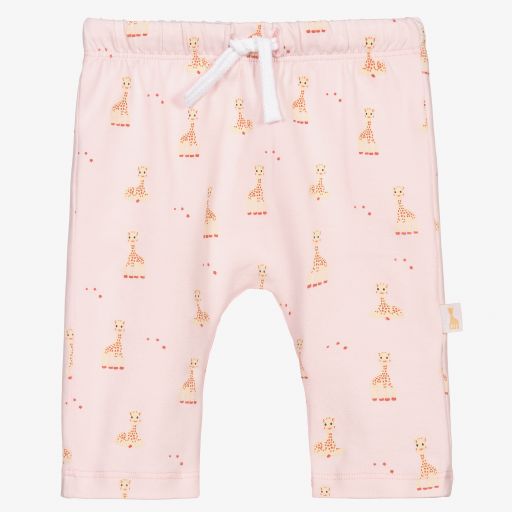 Sophie la Girafe-Pink Cotton Giraffe Trousers | Childrensalon Outlet