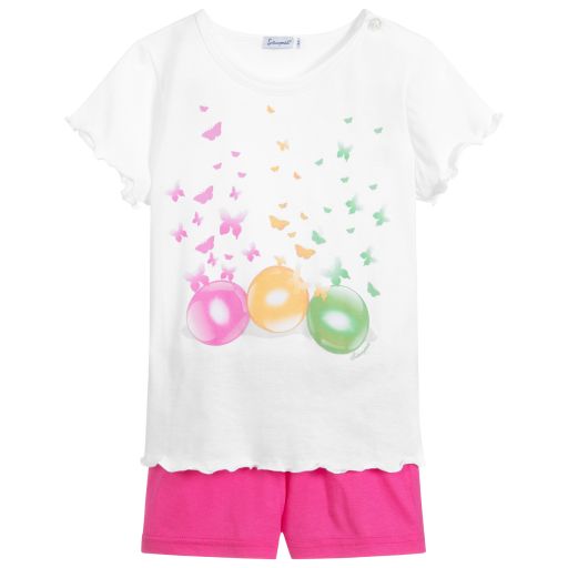 Sottocoperta-Girls Cotton Short Pyjamas | Childrensalon Outlet