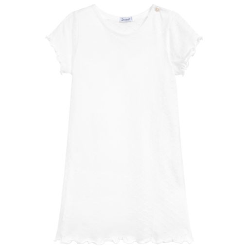 Sottocoperta-Girls White Cotton Nightdress | Childrensalon Outlet
