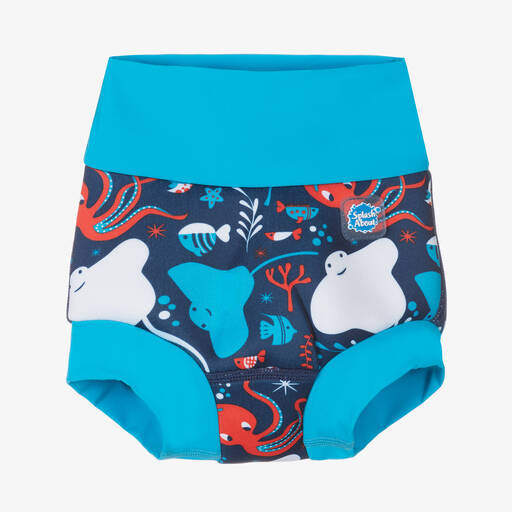 Splash About-Blue Happy Nappy Duo Swim Pants (UPF50+) | Childrensalon Outlet