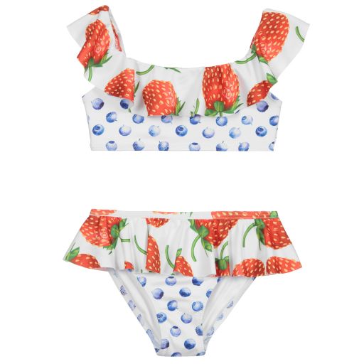 Stella Cove-White Strawberry Bikini | Childrensalon Outlet