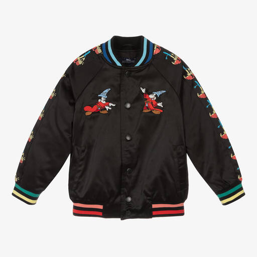 Stella McCartney Kids-Black Fantasia Mickey Jacket  | Childrensalon Outlet