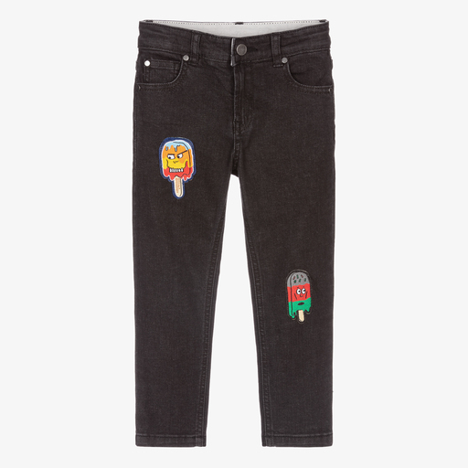 Stella McCartney Kids-Boys Black Denim Jeans | Childrensalon Outlet