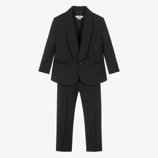 Stella McCartney Kids-Boys Black Wool Blend Suit | Childrensalon Outlet