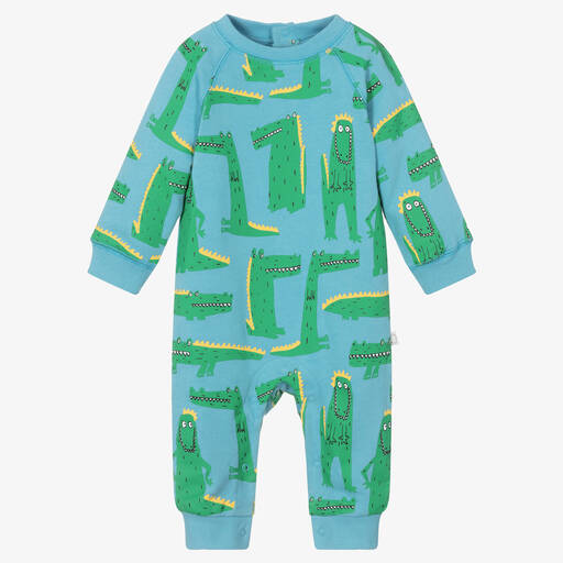 Stella McCartney Kids-Boys Blue Cotton Babysuit | Childrensalon Outlet