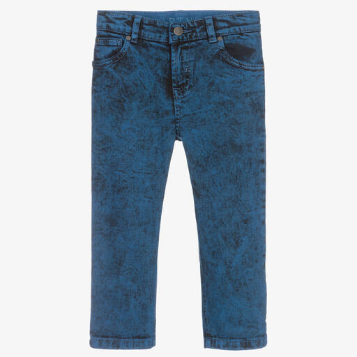 Stella McCartney Kids-جينز قطن دنيم لون أزرق للأولاد | Childrensalon Outlet