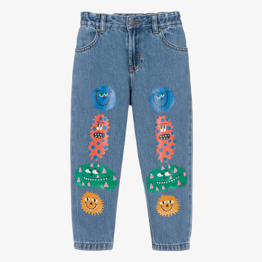Stella McCartney Kids-Boys Blue Monster Denim Jeans | Childrensalon Outlet