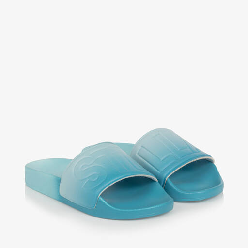 Stella McCartney Kids-Boys Blue Ombré Sliders | Childrensalon Outlet