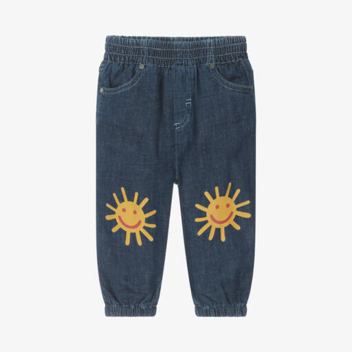 Stella McCartney Kids-Boys Blue Sunbeam Chambray Trousers | Childrensalon Outlet