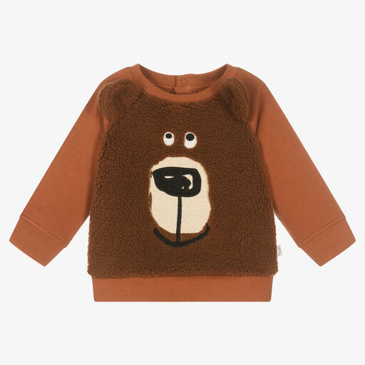 Stella McCartney Kids-Boys Brown Bear Sweatshirt | Childrensalon Outlet