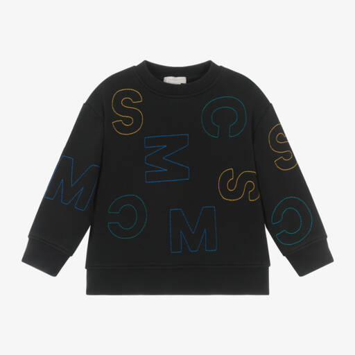 Stella McCartney Kids-Boys Charcoal Crew Neck Jumper | Childrensalon Outlet