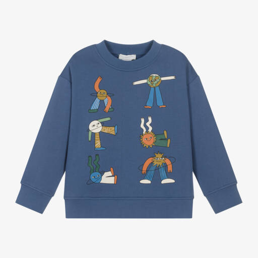 Stella McCartney Kids-Boys Cosmic Blue Sweatshirt | Childrensalon Outlet