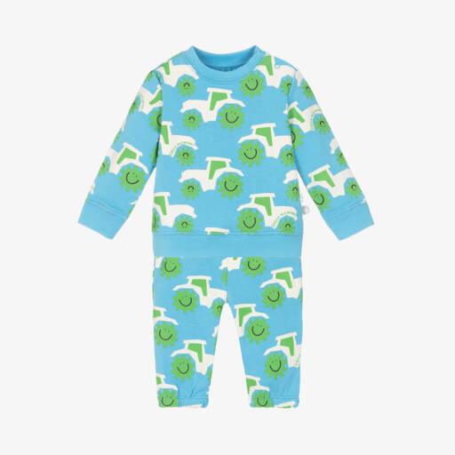 Stella McCartney Kids-بدلة رياضية أطفال ولادي قطن لون أزرق فاتح | Childrensalon Outlet