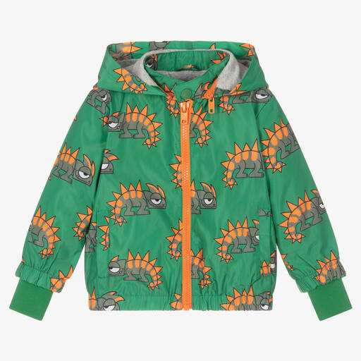 Stella McCartney Kids-جاكيت هودي أطفال ولادي لون أخضر | Childrensalon Outlet