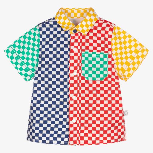 Stella McCartney Kids-Boys Multicolour Check Shirt | Childrensalon Outlet