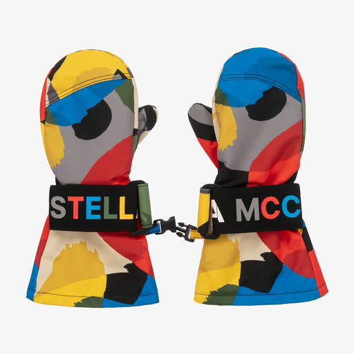 Stella McCartney Kids-Разноцветные лыжные перчатки | Childrensalon Outlet