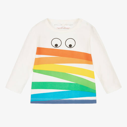 Stella McCartney Kids-Boys Off-White Cotton Top | Childrensalon Outlet