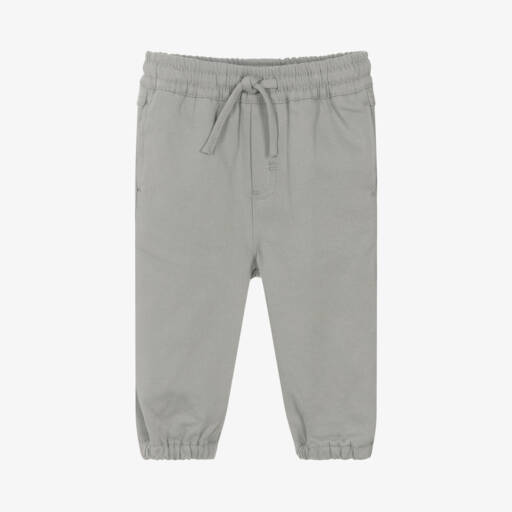 Stella McCartney Kids-بنطلون رياضي قطن عضوي لون رمادي للمواليد | Childrensalon Outlet