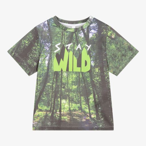 Stella McCartney Kids-Boys Organic Cotton T-Shirt | Childrensalon Outlet