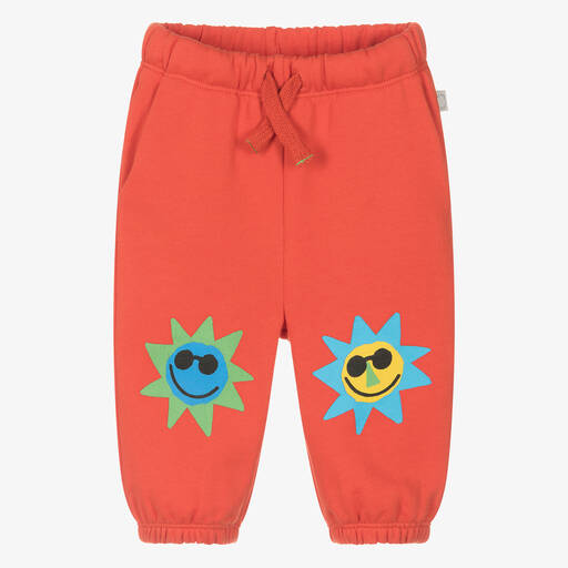 Stella McCartney Kids-Boys Red Sun Organic Cotton Joggers | Childrensalon Outlet