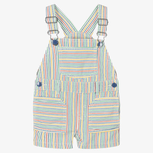 Stella McCartney Kids-Boys Striped Dungaree Shorts | Childrensalon Outlet