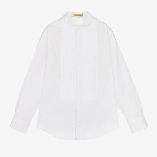 Stella McCartney Kids-Белая рубашка из органического хлопка | Childrensalon Outlet