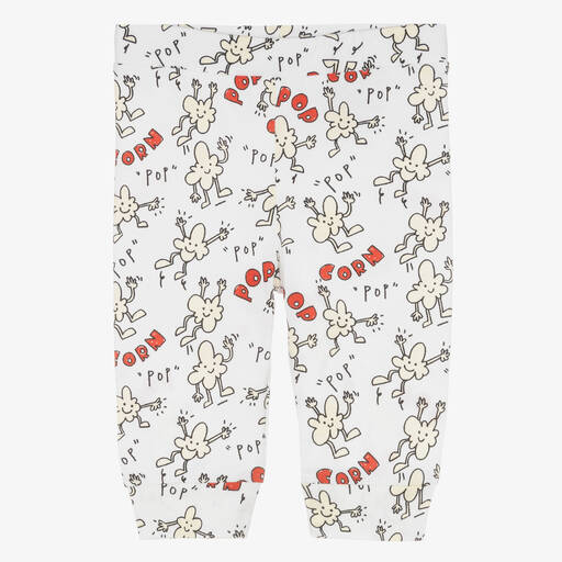 Stella McCartney Kids-Weiße Popcorn-Jersey-Jogginghose | Childrensalon Outlet