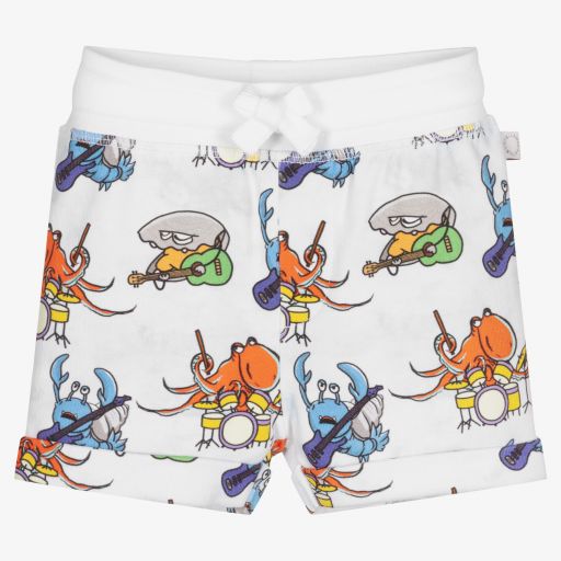 Stella McCartney Kids-Weiße Rock Pool Shorts für Jungen | Childrensalon Outlet