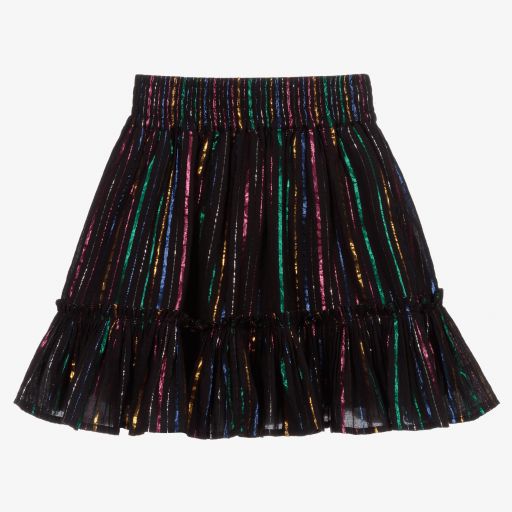 Stella McCartney Kids-Schwarzer Lurex-Rock für Mädchen | Childrensalon Outlet