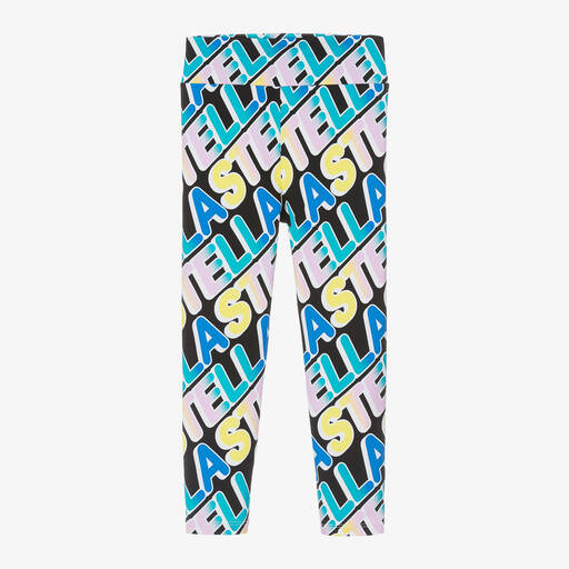 Stella McCartney Kids-Girls Black Sports Leggings | Childrensalon Outlet