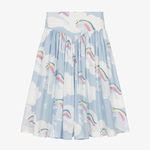 Stella McCartney Kids-Blauer Regenbogen-Einhorn-Rock | Childrensalon Outlet