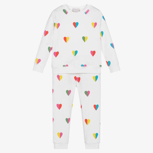 Stella McCartney Kids- Girls Colourful Hearts Tracksuit | Childrensalon Outlet