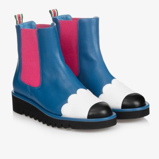 Stella McCartney Kids-Girls Faux Leather Ankle Boots | Childrensalon Outlet