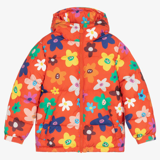 Stella McCartney Kids-Girls Multicolour Floral Puffer Coat | Childrensalon Outlet