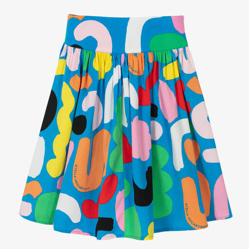 Stella McCartney Kids-تنورة ليوسيل بطبعة ملونة | Childrensalon Outlet