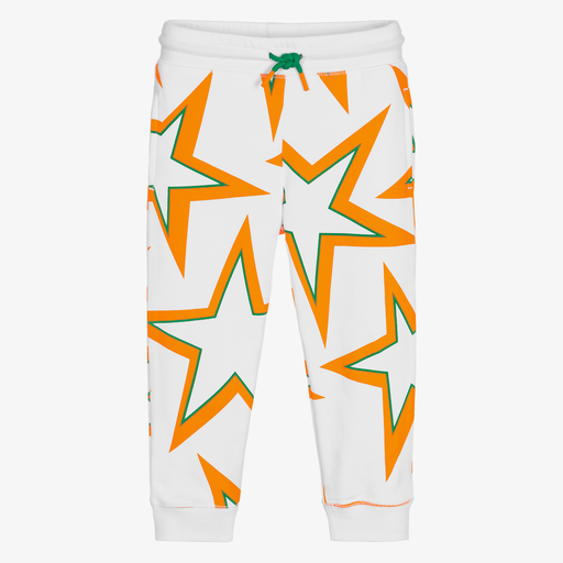 Stella McCartney Kids-Girls Orange Star Joggers | Childrensalon Outlet