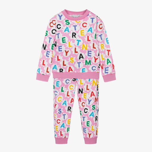 Stella McCartney Kids-Girls Organic Cotton Pink Set | Childrensalon Outlet
