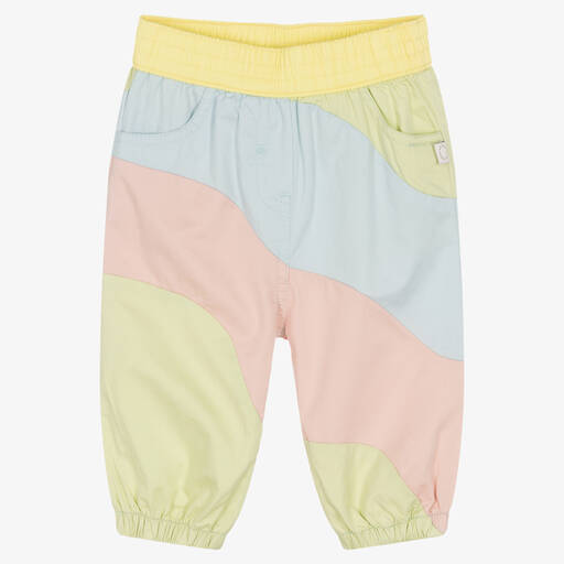 Stella McCartney Kids-Girls Pastel Colour Cotton Trousers | Childrensalon Outlet