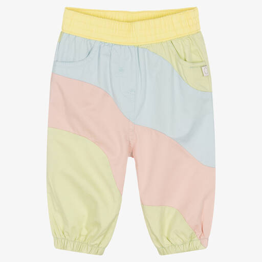 Stella McCartney Kids-Girls Pastel Colour Cotton Trousers | Childrensalon Outlet