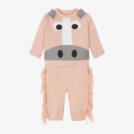 Stella McCartney Kids-Girls Pastel Horse Print Tracksuit | Childrensalon Outlet