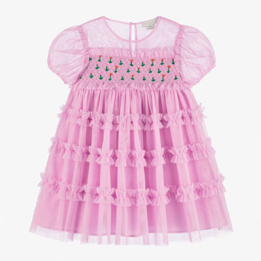 Stella McCartney Kids-Girls Pastel Tulle Party Dress | Childrensalon Outlet