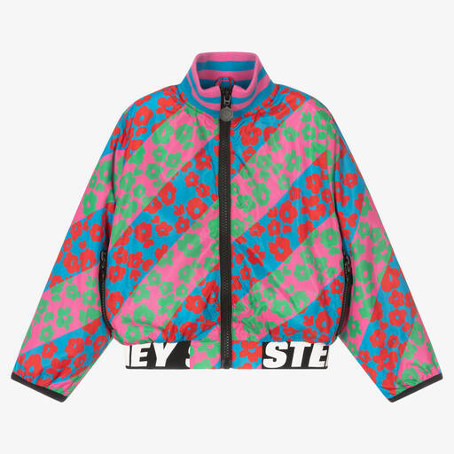 Stella McCartney Kids-جاكيت بسحّاب لون زهري وأزرق للبنات | Childrensalon Outlet