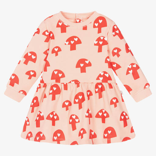 Stella McCartney Kids-Girls Pink Cotton Dress | Childrensalon Outlet