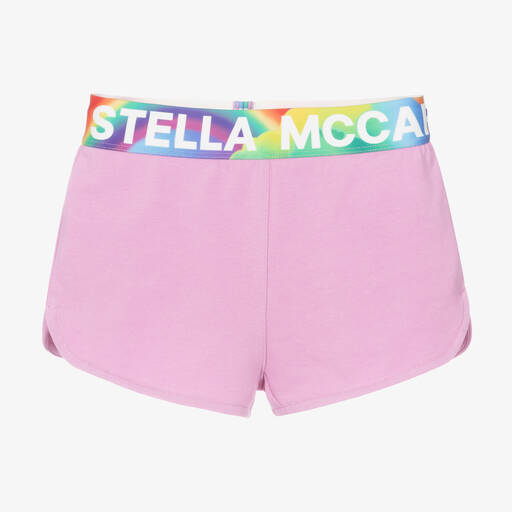 Stella McCartney Kids-Girls Pink Cotton Jersey Shorts | Childrensalon Outlet