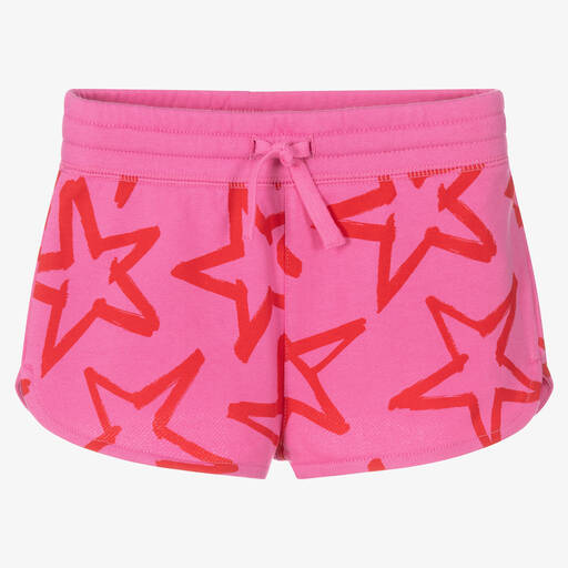 Stella McCartney Kids-Girls Pink Cotton Shorts | Childrensalon Outlet