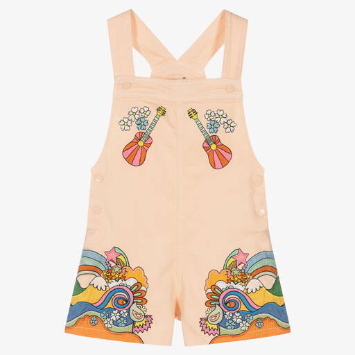 Stella McCartney Kids-Girls Pink Dream Embroidered Dungarees | Childrensalon Outlet